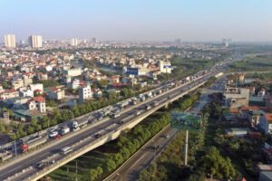 Đường cao tốc dự án biệt thự liền kề